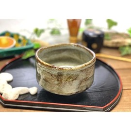 Kutani [Matcha Bowl] Weeping Cherry Blossom Medium Painting