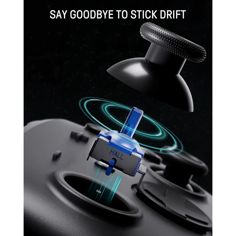 Hall Effect Switch 2 Pro Controller with Charging Dock, Switch