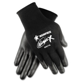 Mcr Safety N9674l Ninja X Work Gloves Large Bi-polymer Coated Palm Fingertips