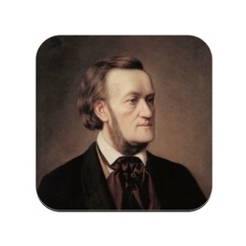 Cork Coasters - Richard Wagner Composer German Portrait Painting - Pack of 6 (95x95mm)