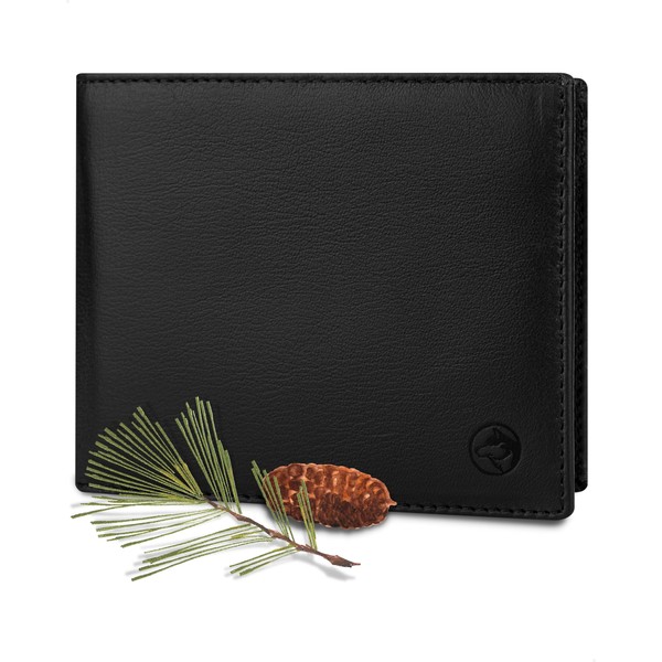 Wolfstrøm Men's Leather Wallet 'Nørge' - Tri-Fold Men's Wallet RFID