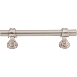Top Knobs M1288 Asbury Collection 3-3/4" Bit Pull, Brushed Satin Nickel