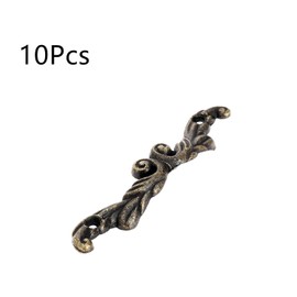 bnafes 10Pcs Vintage Bronze Knobs Antique Drawer Pull Handle Cabinet Box Mini Jewelry Chest Decoration - Large