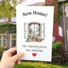 New Home Card, 8.07x5.31 Inch Housewarming Greeting Card with Envelope