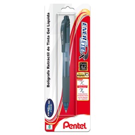Pentel de México BL107BP-A Bolígrafo Energel X, Tinta Negra, Blíster 1 pieza, 0.7 mm, pack of/paquete de 1