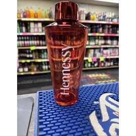 Hennessey Red Acrylic Cocktail Shaker, Henny-Rita Recipe Marked