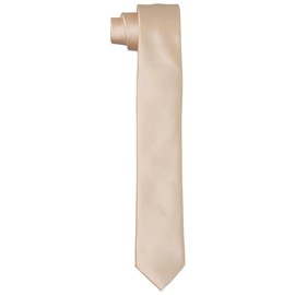 DonDon Mens Handmade Silk Look Ties 6cm, beige