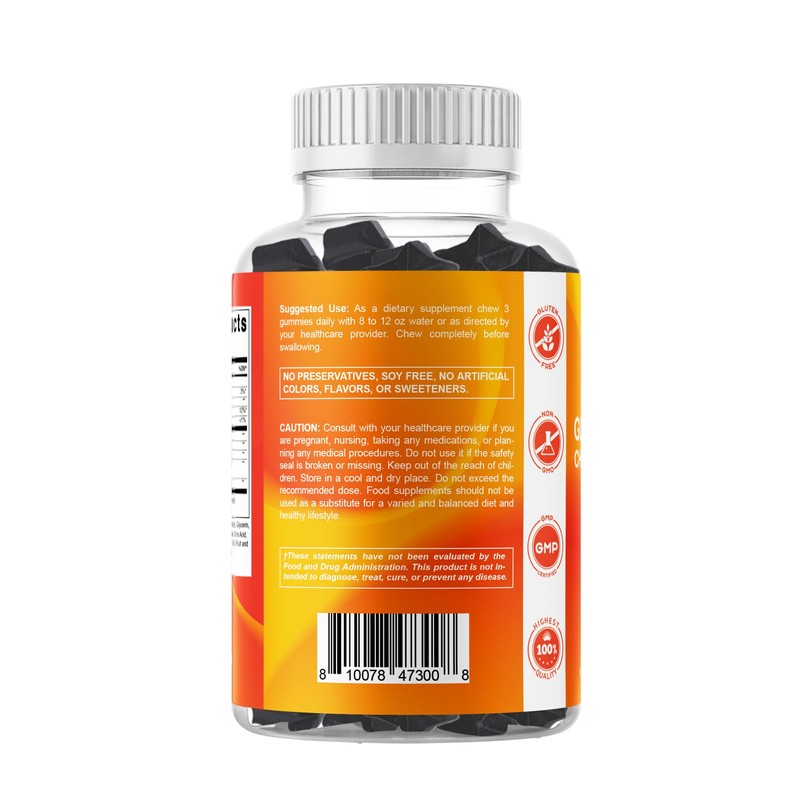 Vitamatic Extra Strength Glucosamine Chondroitin Gummies with MSM, Turmeric &