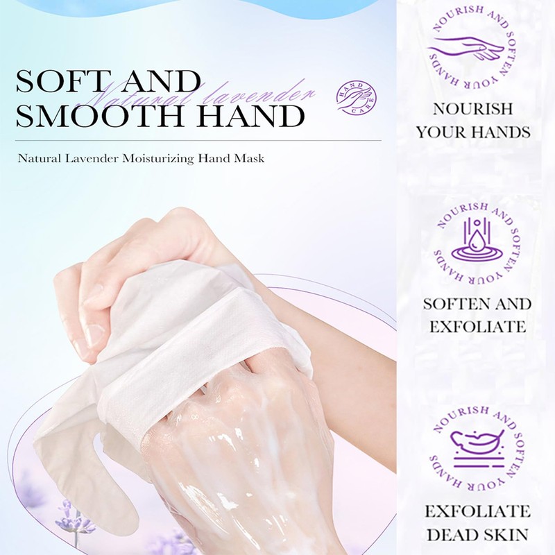 6 Pairs Hand Mask Moisturising Glove, Hand Mask Gloves with