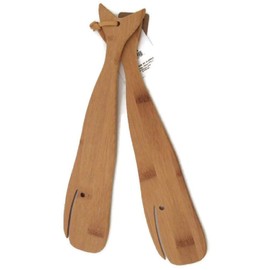 Alaskan Whale Design Salad Server Bamboo Tongs (1 pair)