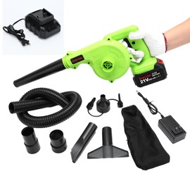 Cordless Blower and Single Port Rapid Charger Base,Portable Mini Blower and 1 port Battery Base for Inflating,Blowing,Car Drying,Clearing Dust by SHINTYOOL