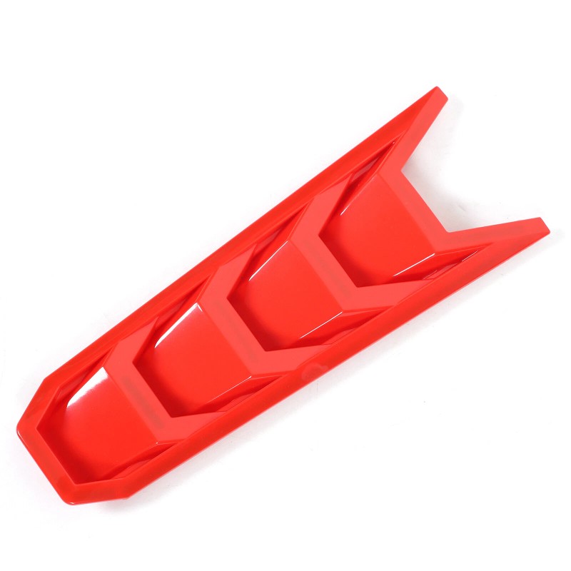 necar2020 Red Car Engine Bay U-Shaped Cover ABS Accessories Kit