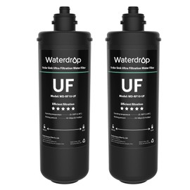 Waterdrop RF10-UF 0.01 Micron Replacement Filter Cartridge For 10UA/10UA-UF/10UB/10UB-UF Under Sink Water Filter, Reduces Lead, Chlorine, Bad Taste & Odor, 11K Gallons High Capacity, 2 Pack