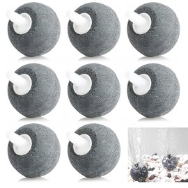 Ezranova 8-Piece Air Stones Set for Aquariums and Ponds. Perfect for fish tanks, small buckets, and ponds. Easy-to-sink design, compatible with air pumps. Ideal for aeration and water circulation