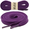DELELE Solid Flat Shoelaces Hollow Thick Athletic Shoe Laces Strings