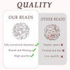 FEDESERN 498pcs Rhinestone Handcrafted Beads, Including 258pcs Disco Ball Clay