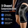 kunli Knee Support Sleeves 2 Pack, Non-Slip, Compression，White：M