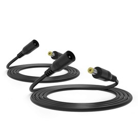 Belker 12 Volt Power Extension Cable Cord for CCTV IP Security Camera Indoor Wireless IP Camera Standalone DVR Baby Monitor Router, 2 Pack DC 5.5mmx2.1mm DC Extension Power Adapter Supply Cable 3&6FT