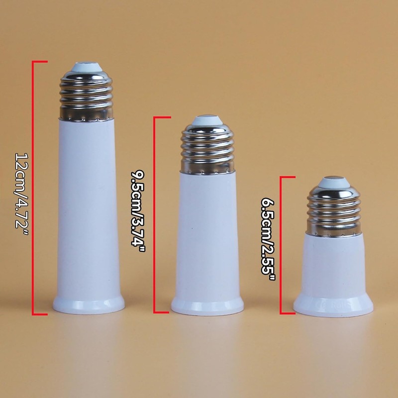 E27 to E27 Light Socket Extender for Light Bulb Extender