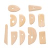 11pcs Pottery Trimming Tool Professional Wood Pottery Foot Shaper Tool