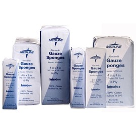 Medline NON25408H Woven Non-Sterile Gauze Sponges (Pack of 200)