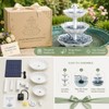 Solar Bird Bath Fountain for Garden Decor – Detachable 3-Tier