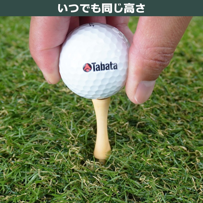 Tabata GV8000 Golf Tee, Tier, Long Tee, Wood Tee, Long,