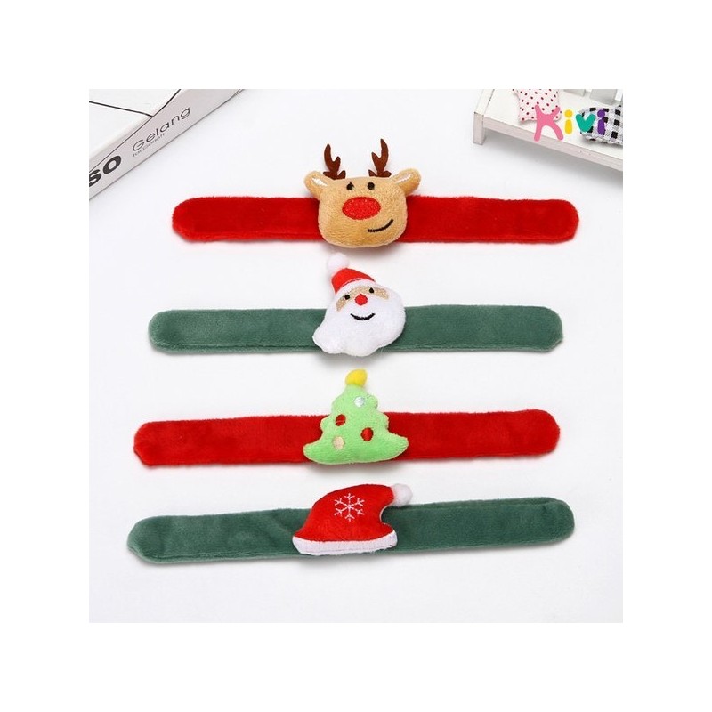 (Kids Vision) Christmas One-Touch Wristband 10p / (키즈비전)크리스마스 원터치 손목밴드