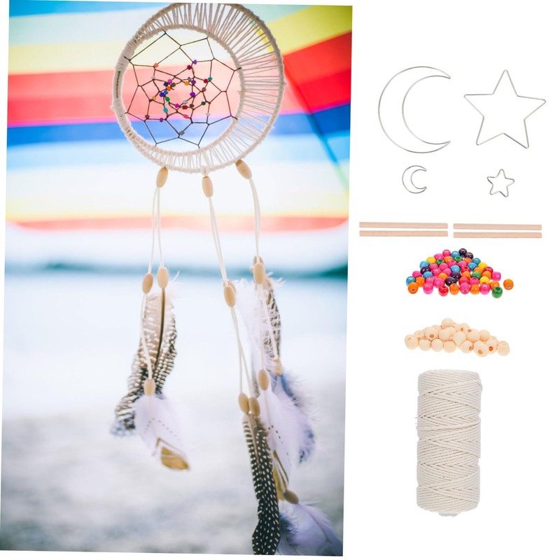 Alipis 109pcs Macrame Cord DIY Kit Dream Catcher Handmade Kit