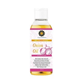 AYURVEDASHREE Aceite Para El Cabello Con Cebolla Roja, Semilla Negra, Coco, Almendra Y Sésamo - 100 Ml 3.38 Fl Oz - Ingredientes Naturales, Cuero Cabelludo Saludable, Brillo Y Apoyo Al Crecimiento