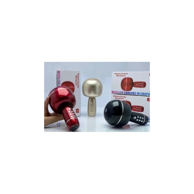 Portable Karaoke Microphone Bluetooth Wireless Speaker with Echo Effect for