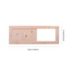 Mikikit Wooden Rectangle Air Vent, Sauna Air Vent, Adjustable Sauna