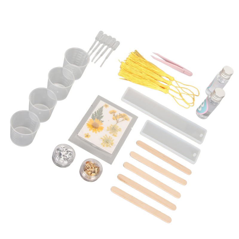 Bookmark Resin Molds Tear Resistant Reusable Bookmark Mold Tassels Kit