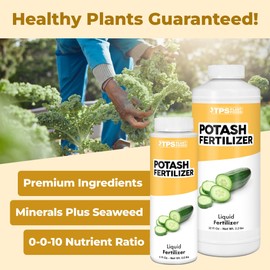 Potash Fertilizer, Complete Liquid Potassium Potash Plant Food, 8 oz (250mL)