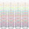 Cunno 100 Pcs Friendship Bracelets Bulk Heart Bracelets Colorful Adjustable