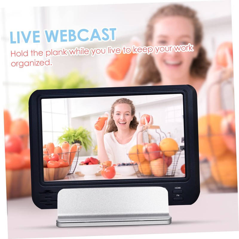 KICHOUSE Notebook Riser Holder Vertical Laptop Stand Aluminum Rack for