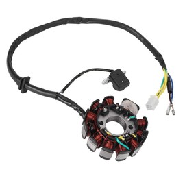 Unifizz 11-Pole Coil Magneto Stator for 150cc Gy6 Scooter Engine (Rubber+Iron+Copper)