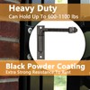 2 Pack Steel J-Bolt Hinge with Plate for Doors Gates,Heavy-Duty