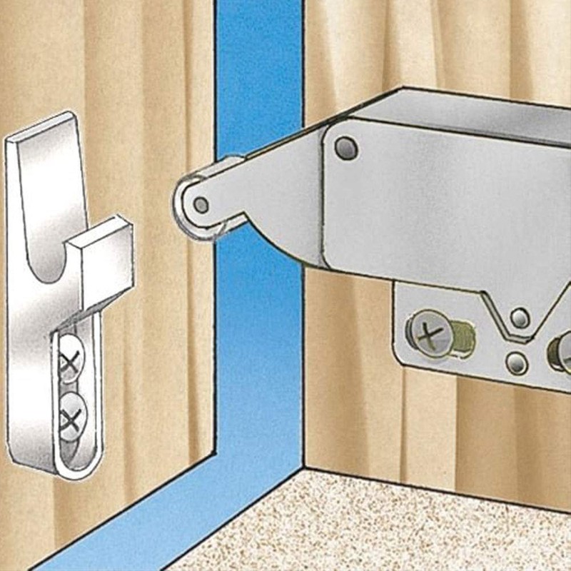 Pack of 4 Mini Latch Automatic Spring Catch Touch Catch