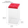 omada Design Confetti or candy container, Brick type, in transparent