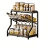 Bliss Star Spice Rack Organizer Countertop Holder, 3-Tier Standing Large