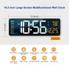 Abovsare Digital Wall Clock Large Display, 16.2 Inch , LED