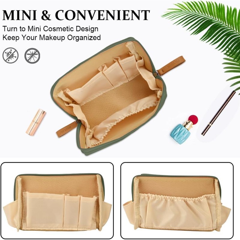 THJOPOKEEL Bolsa de Maquillaje de Viaje para Mujer, Estuches de