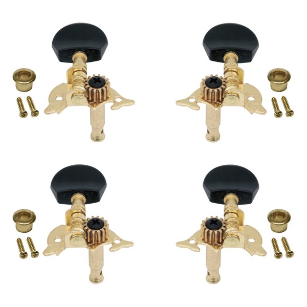 Mahalo UMH100GD/BK Ukulele Machine Heads