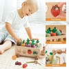 WOODEN TEETHER Montessori Wooden Toy, Children's Farm Vehicle Toy with