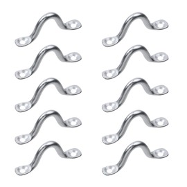 LC LICTOP Eye Straps SUS304 Stainless Steel Ceiling Wall Mount Ring Buckles Yacht Boat Anchor U Hook M5 20Pcs