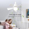 Stroagymoon Socket Fan Light Small Ceiling Fan with Light and