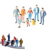 Mini People Figures 1:87 Painted Standing Pose HO Scale for