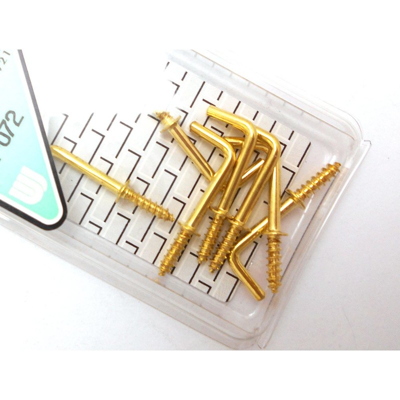 Wakisangyo SH-072 Brass Plated Western Nails, Gold, 0.8 inches (20