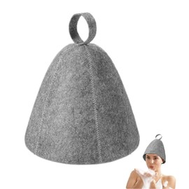 1 Pcs Sauna Hats, Unisex Felted Sauna Cap, for Steam Room Vaporarium Hat Sauna Accessories Steam Bath Hat for Women and Men